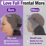 Auvron Deep Wave Lace Front Wigs Human Hair HD Lace Brazilian Frontal Wigs