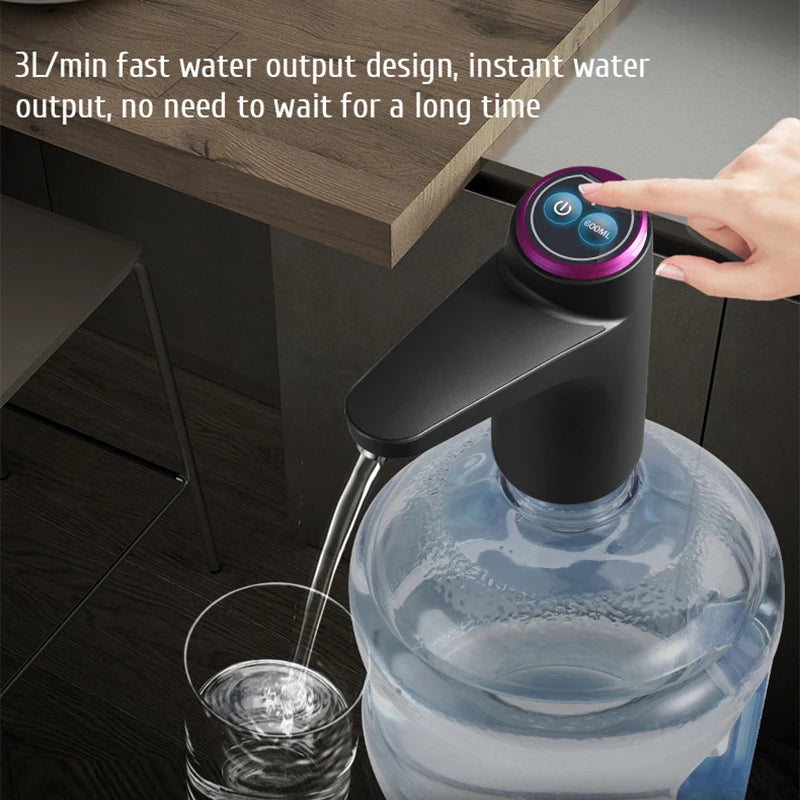 Automatic Electric Water Dispenser USB Barreled Water Pump Water bottle Gallon Drinking Bottle Switch Water Treatment Appliances