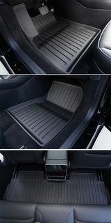 Floor Mats for Tesla Model Y 2021-2024 Accessories Waterproof Trunk Mat TPE Pads for Tesla Model 3 2024 Highland Accessories