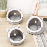 Cat Bed House Kennel Nest Round Pets Sleeping Cave Kitten Beds Pet Basket Cozy Kitten Lounger Cushion Cat House Tent Dog House