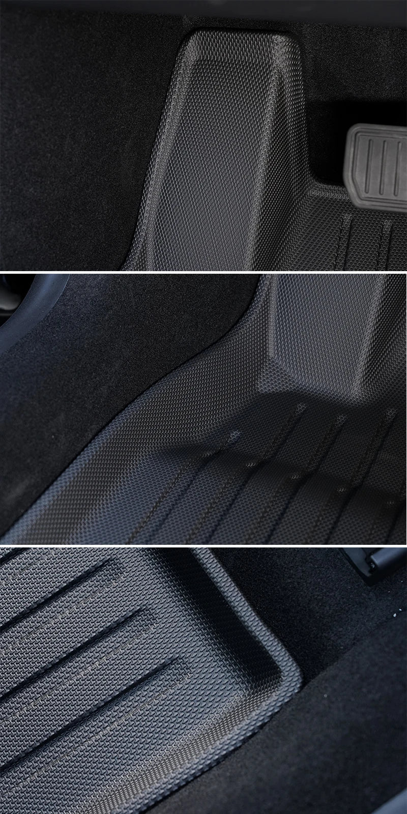 Floor Mats for Tesla Model Y 2021-2024 Accessories Waterproof Trunk Mat TPE Pads for Tesla Model 3 2024 Highland Accessories