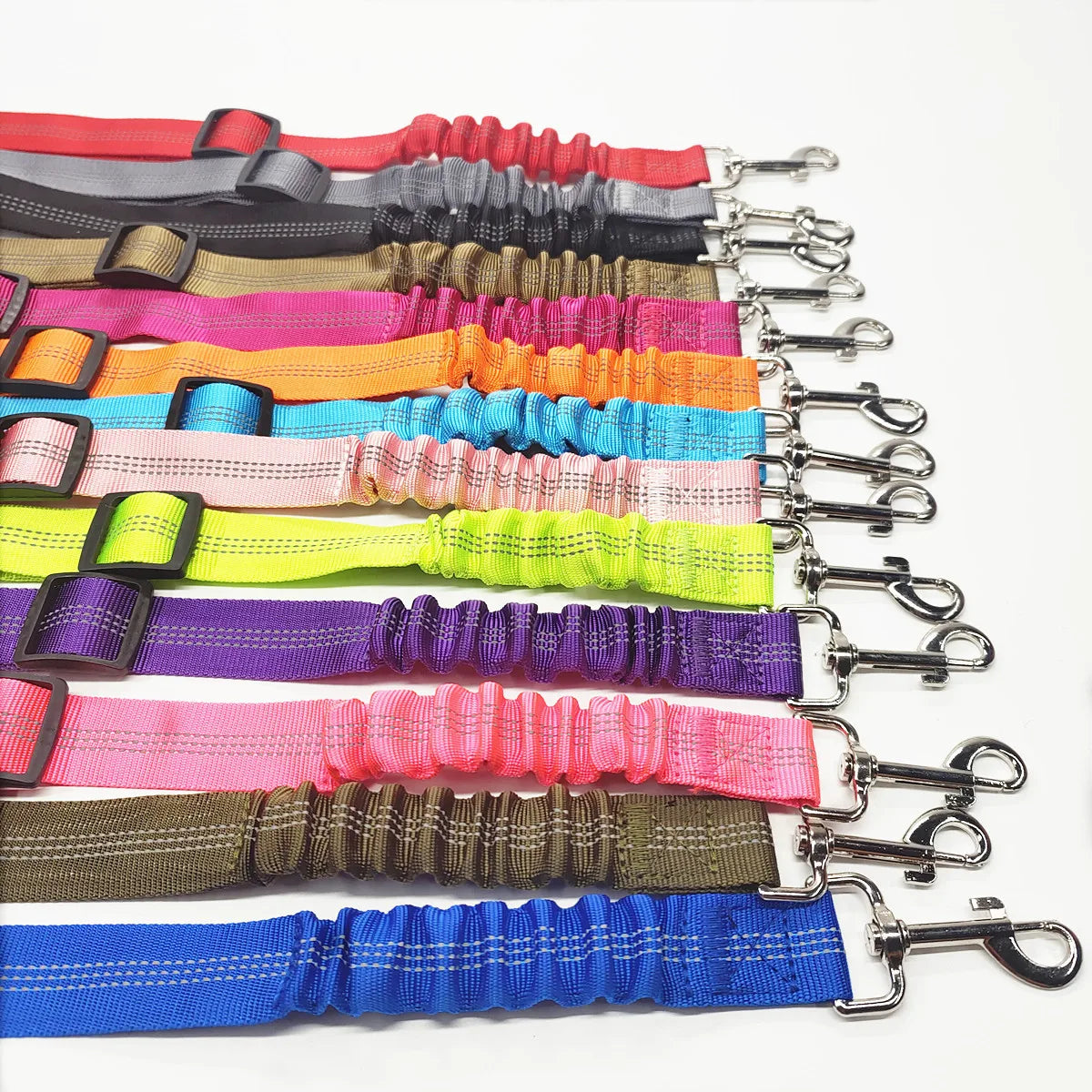 Adjustable Dog Car Seat Belt Harness for Dogs Nylon Reflective Cushioning Elasticity Car Travel Dog Accessories for Dogs