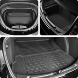 For Tesla Model Y 3 New Highland Floor Mat Trunk Luggage Mat LHD RHD 2017 to 2024 Left Right Rudder Four Seasons Floor Liner