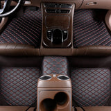 Universal Car Mats Waterproof PU Leather Auto Foot Pad Protector Automobile Interior Carpet Front Rear mats Set Car Floor Mats