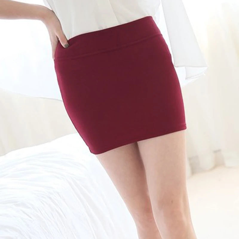 Black Micro Mini Skirts 2024 Summer Sexy Girls Skirts Casual Package Hip Above Knee Short Skirts Women Tight Office Party Female