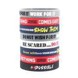 1 Pack Motivational Wristbands for Men, Women & Teens, Silicone Bracelets with Inspirational Quotes,Men's Unisex Adult Design