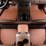 Car Floor Mats 5Pcs Universal Quality PU Leather Waterproof Auto Foot Pad Protector Automobile Interior Car Interior Accessories