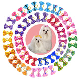 10/20pcs Dog Grooming Hair Bows Dog Bows Mix Colours Small Dog Accessories Dog Hair Rubber Bands Pet Headwear Pet Supplier