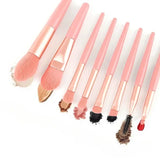 8PCS Makeup Brushes Set Eye Shadow Foundation Women Cosmetic Brush Eyeshadow Blush Beauty Soft Make Up Tools Bag