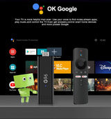 Android13.0 Mini 8K HDR10+ Smart TV Stick BT Voice Assistant AllwinnerH313 Quad Core Cortex A53 G96 ATV Media Player2GB16GB Q6