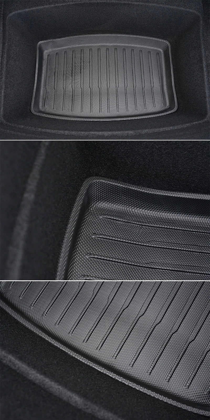 Floor Mats for Tesla Model Y 2021-2024 Accessories Waterproof Trunk Mat TPE Pads for Tesla Model 3 2024 Highland Accessories