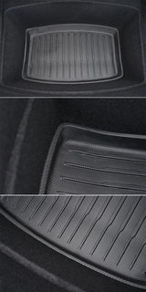 Floor Mats for Tesla Model Y 2021-2024 Accessories Waterproof Trunk Mat TPE Pads for Tesla Model 3 2024 Highland Accessories