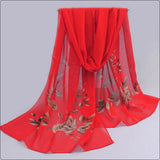 2024 Spring and Summer Women Scarf New Pashmina Shawl Printed Cape Silk Chiffon Polyester Tippet Muffler 60*160cm