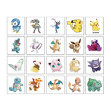 20Pcs/set Pokemon Pikachu Tattoo Stickers Cartoon Children's Temporary Tattoos Kids Girl Art Tattoos Birthday Gift