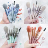 8PCS Makeup Brushes Set Eye Shadow Foundation Women Cosmetic Brush Eyeshadow Blush Beauty Soft Make Up Tools Bag