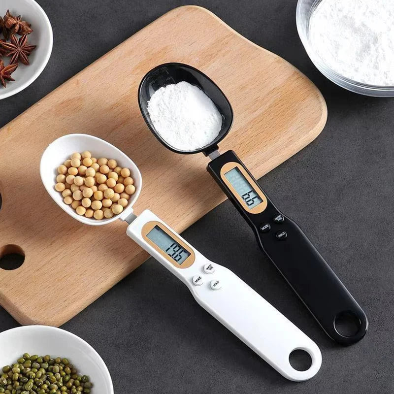 1Pc LCD Digital Measurement Adjustable Weighing Spoon Kitchen Scale Electronic Measuring Spoon Coffee Powder Scale Baking Scale