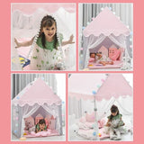 Children Play Tent Princess Castle House Child Room Cartoon Indoor Outdoor Playhouse Folding Decor Tent Toy Christmas Gift Girls