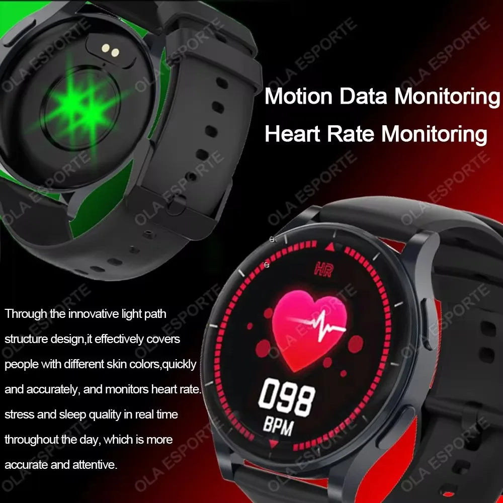 2024 New For Samsung Galaxy Watch 6 Classic Smart Watch Men Women Bluetooth Call HD AMOLED Voice Call Sports Waterproof Watches