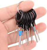 11Pcs Car Terminal Removal Repair Hand Tools Electrical Wiring Crimp Connector Pin Extractor Kit Keys Automotive Plug Pullers