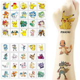 20Pcs/set Pokemon Pikachu Tattoo Stickers Cartoon Children's Temporary Tattoos Kids Girl Art Tattoos Birthday Gift