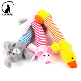 CDDMPET Animals Shape Plush Dog Toy Bite Resistant Squeaky Toys for Small Dogs Interactive Chew Molar Toy Sound Pet Accessories