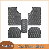 Car Floor Mats 5Pcs Universal Quality PU Leather Waterproof Auto Foot Pad Protector Automobile Interior Car Interior Accessories