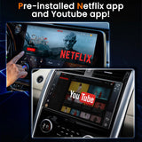 Android 13 Ai Box Wired to Wireless Carplay Android Auto Adapter WiFi For Youtube Nexflit Cars Smart Ai Box Bulit in Play Stroe